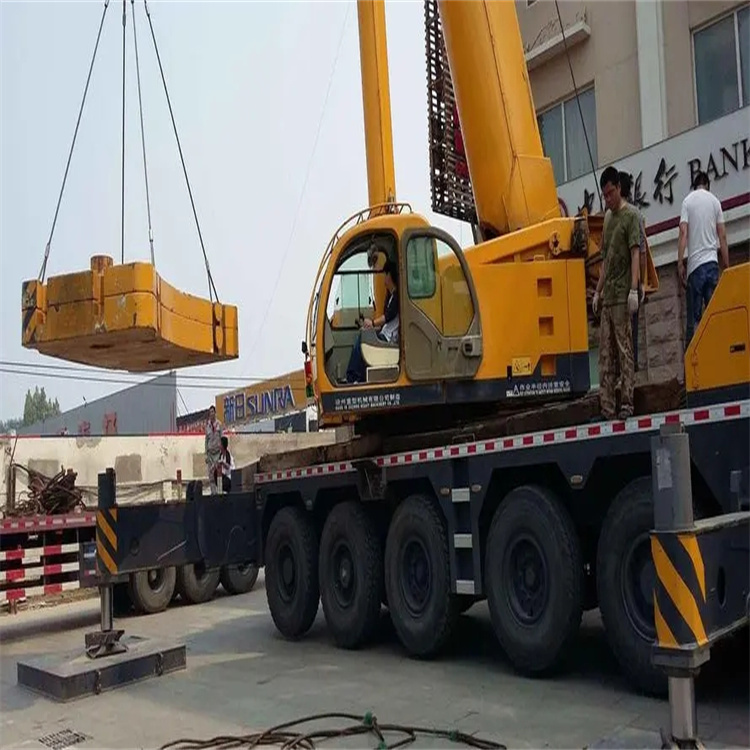 定远县当地吊车出租|机器吊装|75吨|工厂搬迁服务